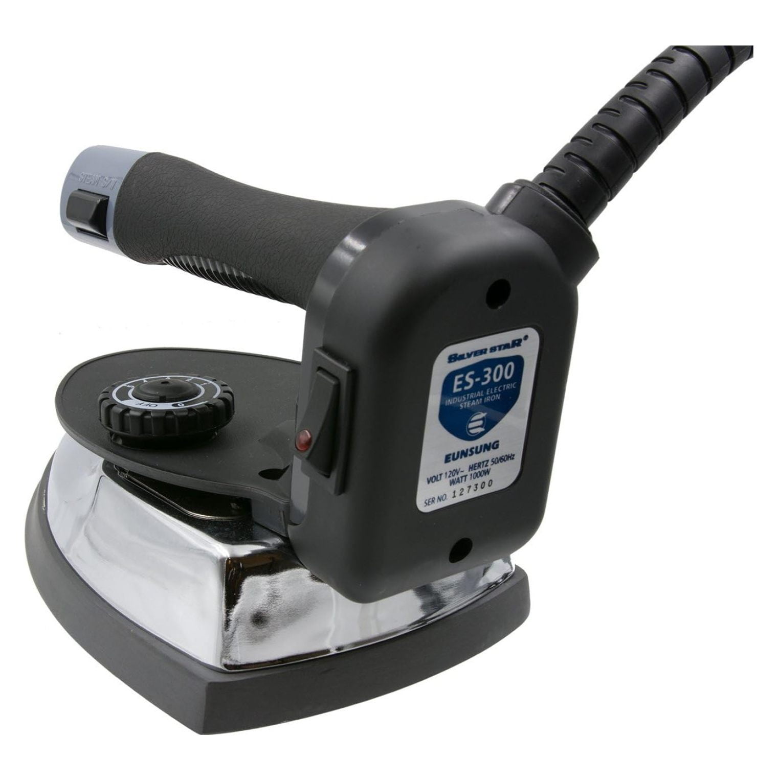 Gravity- Feed Steam Iron ~ Silver star ES-300 - Standard 110 Volt
