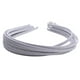 thumbnail image 3 of 10x Diadema Blanko Alice Band de satén envuelta para el cabello, para mujeres y niñas Blanco, 3 of 9