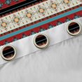 thumbnail image 4 of Homewish Tribal Aztec Black Out Curtains for Boys Girls,Bohemian Flower Curtains Pack of 2 (42x63 Each),Abstract Hippie Geometric Stripes Bedroom Curtains,Super Cozy Room Decor, 4 of 6