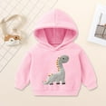 thumbnail image 2 of Ccpelsie Sweatshirt Fleece Hooded Pullover for Little/Big Girls Long Sleeve Tops Fall Winter Clothes for Toddler Kids(Pink,18-24 Months), 2 of 7
