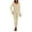 Beige, variant on Womens Plus Size Long Johns Thermal Underwear Long Sleeve Fleece Lined Tops and Leggings Warm Winter Pajama Set