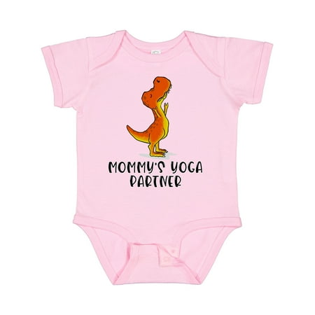 

Inktastic Mommy s Yoga Partner Tyrannosaurus Rex Gift Baby Boy or Baby Girl Bodysuit