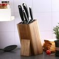 thumbnail image 3 of Acacia Wood Knife Hold ，Knife Hold , Large Capacity, Kitchen Hou ehold Multifunctional Knife Storage and Placement Rack, 3 of 7