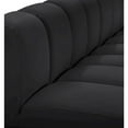 thumbnail image 5 of Meridian Furniture Arc Black Vegan Leather Modular Sectional, 5 of 12