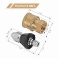 thumbnail image 6 of 2X Sewer Cleaning Tool High-Pressure Nozzle, 1/4inch 1 Front 6 Rear Sewer Jetter Nozzle and Pressure Washer Adapter,2 x Sewer Cleaning Tool High-pressure Nozzle 2 x Pressure Washer Fittings, 6 of 8