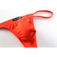 thumbnail image 5 of kamemir Mens Jockstraps Mens T-Back Thongs Sexy Low Rise Briefs Pouch Underwear(Orange,L), 5 of 5