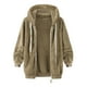 thumbnail image 4 of Puntoco Moda Mujer Cremallera V-Cuello Jersey Tops Manga Larga Con Capucha Blusa Sudadera Puntoco Puntoco-3462, 4 of 4