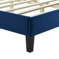 thumbnail image 6 of Modway Yasmine Channel Tufted Performance Velvet Full Platform Bed in Navy, 6 of 8