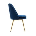 thumbnail image 4 of Porthos Home Tori Kitchen And Dining Room Chair, Velvet, Gold Legs, 4 of 6