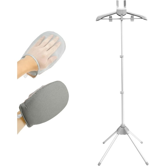 1 juego de percha de vapor ajustable de pie, perchero portátil plegable para ropa, perchero para vapor, vaporizador de prendas de pie