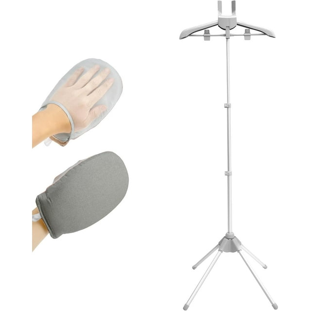 1 juego de percha de vapor ajustable de pie, perchero portátil plegable para ropa, perchero para vapor, vaporizador de prendas de pie