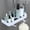 White_Base#4593, variant on No-Drill Shower Caddy Shelf with Stainless Steel Guardrail for Slide Bar, Hanging Hooks, Drainage Bathroom Organizer Rack for Shampoo, Soap, Towels, Easy Snap Installation, White, Black or Green