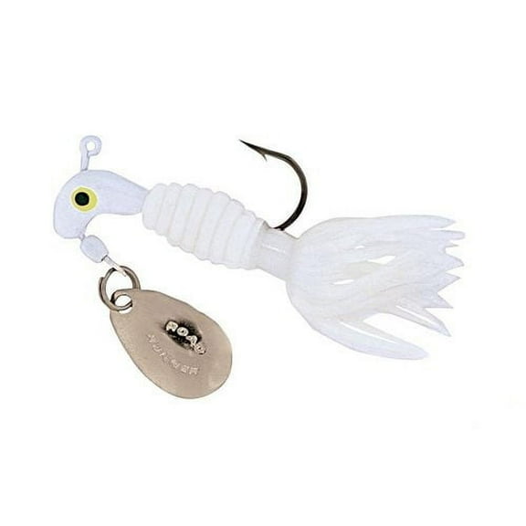Road Runner Crappie Tamer, White, Underspin Fishing jig.