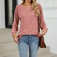thumbnail image 7 of Drses Women's Round-Neck Long Sleeve Pleated Sweatshirt - Tunic Tops, 7 of 7