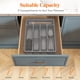 thumbnail image 3 of Organizador para cubiertos Lifewit con 5 compartimentos, color gris, 3 of 9