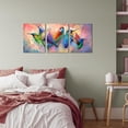 thumbnail image 4 of Hieng Hummingbird Wall Art Decor Abstract Colorful Bird Painting Prints Modern Living Room Kitchen Decorations Gallery Wrap Unframed, 4 of 6