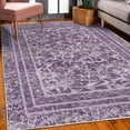 thumbnail image 3 of Vintage Decorative Rug, Abstract Design Soft Pastel Colors of Swirling Branches Repetitive Art, Quality Carpet for Bedroom Dorm and Living Room, 6 Sizes, Lilac Lavender, by Ambesonne, 3 of 4