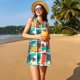 thumbnail image 3 of Disketp Colorful Hawaii Palms para Vestido sin Mangas para Mujeres, Vestidos de Verano para Mujeres, Casual y Holgado para la Playa, 3 of 7