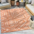 thumbnail image 1 of Well Woven Indoor/Outdoor Area Rug 7'10" x 9'10" Khalo Burnt Orange Modern Tribal, 1 of 8