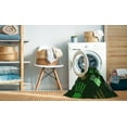 thumbnail image 2 of Ahgly Company Machine Washable Indoor Square Transitional Night Black Area Rugs, 5' Square, 2 of 7
