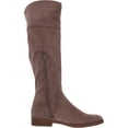 thumbnail image 2 of Style & Co. Womens Lessah Faux Suede Knee-High Boots Taupe 11 Medium (B,M), 2 of 3