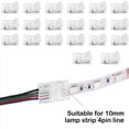 thumbnail image 4 of Conectores de Tira de Luz LED 60 Conectores Adaptadores de LED Impermeables Conectores de Tira de Luz LED Sin Soldadura 10 mm, 4 of 5