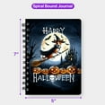 thumbnail image 5 of Happy Halloween Basenji Witch Pumpkins Bats Spiral Bound Journal African Barkless Dog Lover 5x7in Spiral Notebook - 13012, 5 of 5