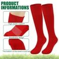thumbnail image 3 of HEQUSIGNS 3 Pairs Kids Soccer Socks, Boys Girls Long Hockey Rugby Socks, Unisex Anti-slip Towel Bottom Football Socks for Children Aged 4-13 to Playing Sports, 3 of 7
