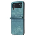 thumbnail image 5 of Decase Slim Phone Case for Samsung Galaxy Z Flip 3 5G ,Luxury PU Leather Hard Shell Ultra Thin Slim Shockproof Durable Hinge Protector Case Cover for Samsung Galaxy Z Flip 3 5G,Green, 5 of 8