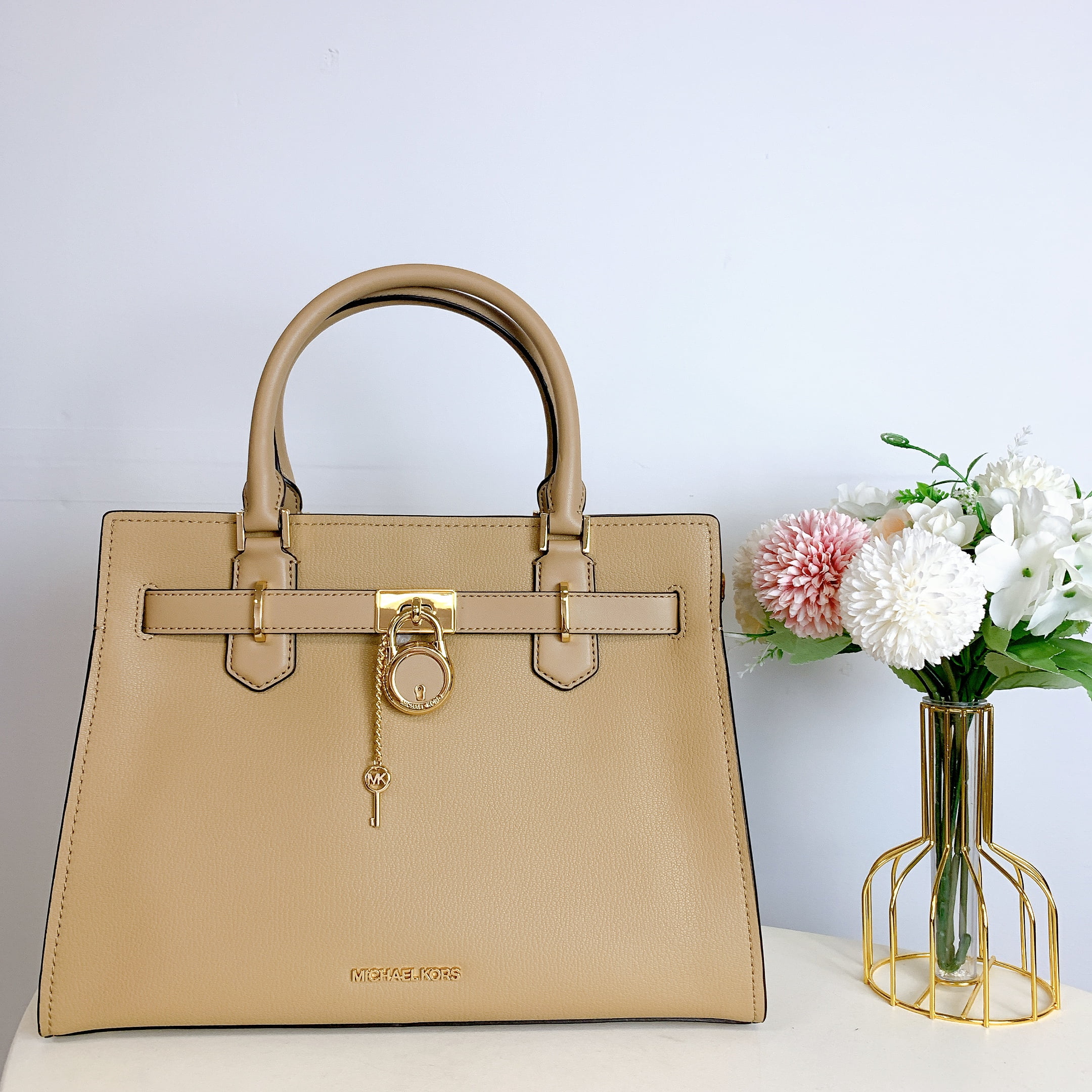 Michael Kors 35H0Gu5S7T Emilia Large Pebbled Leather Satchel In 