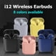 thumbnail image 2 of i12 tws Auriculares Inalámbricos bluetooth airpods macaron control Táctil inpods 12, 2 of 4