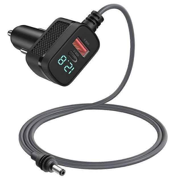 Car Charger for Starlink Mini Power Cable,12V-48V Adapter with USB C Charging Port and LED Voltmeter