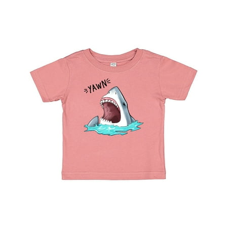 

Inktastic Great White Shark Yawning funny Gift Baby Boy or Baby Girl T-Shirt