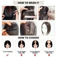 thumbnail image 2 of Xiao Hua Postizos para el cabello para mujer, con clip, flequillo, color castaño moca, cobertura de 360°, postizos para cabello fino, postizos para mujer, castaño mixto, 2 of 2