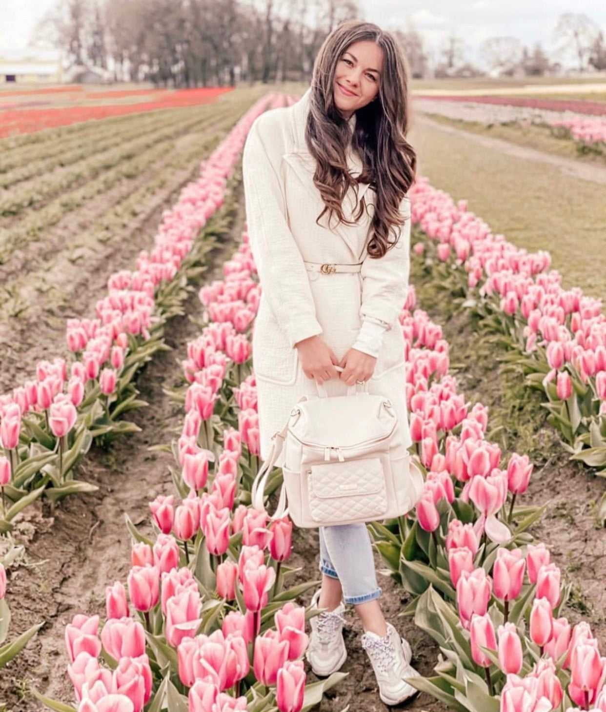 Luli Bebé Petit Monaco Diaper Bag | Pastel Pink