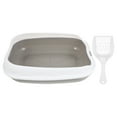 thumbnail image 5 of LEORX 1 Set Sifting Litterbox Grey for Indoor Use with Cat Litter Basin, 5 of 8