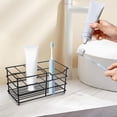 thumbnail image 2 of TIELUTT Slots Stainless Steel Bathroom Toothbrush Holder Silver Toothpaste Holder Stand Bathroom Accessories Towel Drying Rack Racks for Kitchen Storage Rolling Dish Rack Rolling Drying Rack, 2 of 4