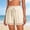 Beige, variant on Only Moment Shorts for Women Polyester Summer Elastic Waist Casual Lightweight with Pockets Womens Shorts Casual Blue,S