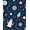 Blue, Pattern 2, variant on ODIKA 4'x6' Machine Washable Non-Slip Area Rug, Enchanted Frosty Celebration Welcome High Traffic Rug, Blue, 638295