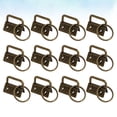 thumbnail image 1 of OULII 50Pack Fastener Key Fob Clips Chocolate DIY Design Prevent Line Slipping for Craft Projects, 1 of 7