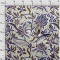 thumbnail image 3 of oneOone Cotton Cambric Dark Blue Fabric Jacobean Floral Sewing Material Print Fabric By The Yard 42 Inch Wide, 3 of 5