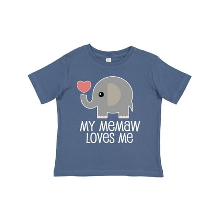 

Inktastic Memaw Loves Me Grandchild Gift Toddler Boy or Toddler Girl T-Shirt