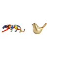 thumbnail image 1 of Esculturas de , figura decorativa de caminando, estatua de , figura de pájaro, figura de pájaro dorado elaborada en resina, a, 1 of 8