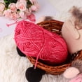 thumbnail image 4 of Cotton Rope Tapestry Braided Thread Handmade Sweater Scarf Thread Wall Hanging DIY Craft Making (Rosy), 4 of 9