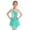 Mint Green, variant on renvena Kids Girls Shiny Rhinestones Mesh Splice Figure Ice Skating Dress 6-16