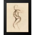 thumbnail image 2 of Wild Apple Portfolio 12x14 Black Modern Framed Museum Art Print Titled - Figure Study IV, 2 of 5