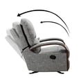 thumbnail image 4 of 14 Karat Home Upholstered Rocking Recliner Chair Set of 2 with Metal Base for Living Room, Grey, 4 of 10
