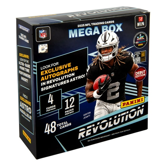 2025 Panini Revolution Football Trading Cards Mega Box