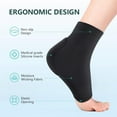 thumbnail image 3 of JIANFANG Achilles Tendon Heel Protector - Compression Padded Sleeve Socks Premium Gel Heel Socks for Haglunds Bump, Bursitis, Tendonitis & Tenderness - Regular Size - 2 Pairs, 3 of 8