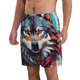 thumbnail image 2 of Fotbe Tie-Dye Wolf Head Trajes de Baño Estampados para Hombre, Shorts de Verano de Secado Rápido, Ropa de Playa, Bañadores-3X-Large, 2 of 6